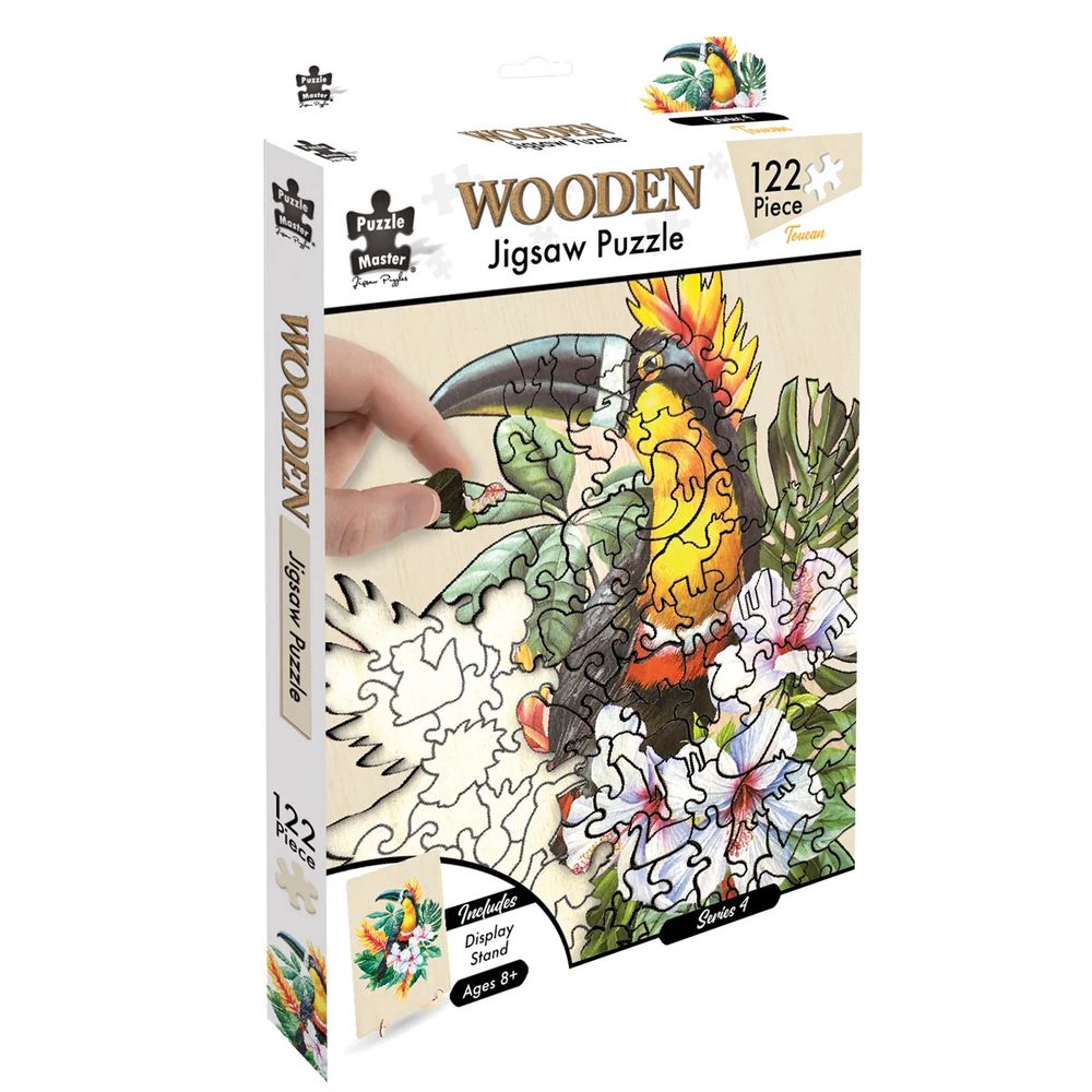 Puzzle Master Toucan 2.0 Shaped Wooden Jigsaw Puzzle, 124pc by Puzzle Master - ISBN: 9350375017471