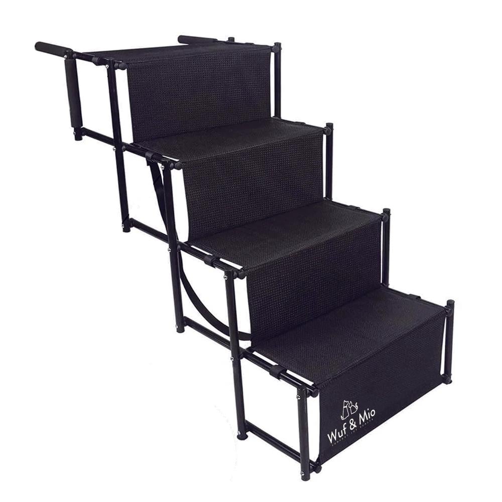 Wuf & Mio Foldable Dog Stairs Safe, Sturdy & Stress-Free Access for Pets by Wuf & Mio - ISBN: 9350375018843