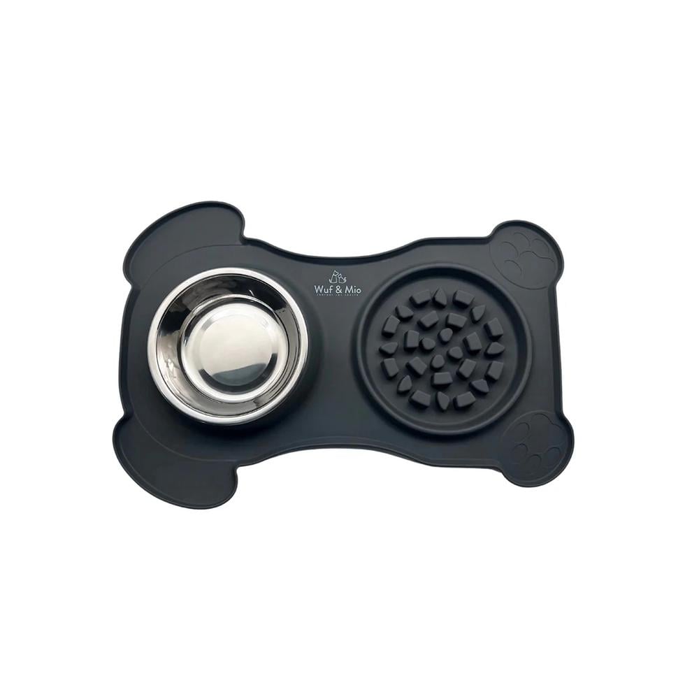 Wuf & Mio 2-in-1 Dog Feeding Mat Slow Feeder & Water Bowl Combo by Wuf & Mio - ISBN: 9350375018850