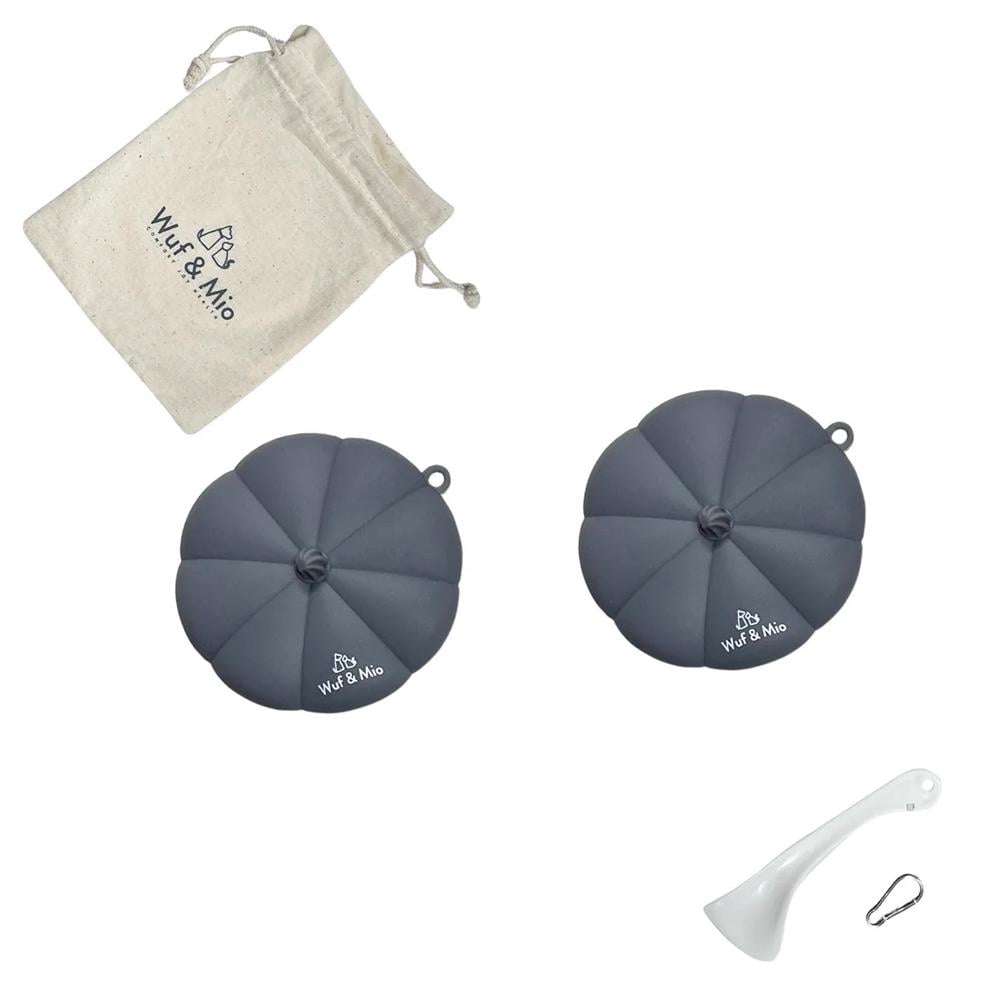 Wuf & Mio Silicone Pet Food Can Covers 2-Pack with Scoop & Storage Pouch by Wuf & Mio - ISBN: 9350375018867