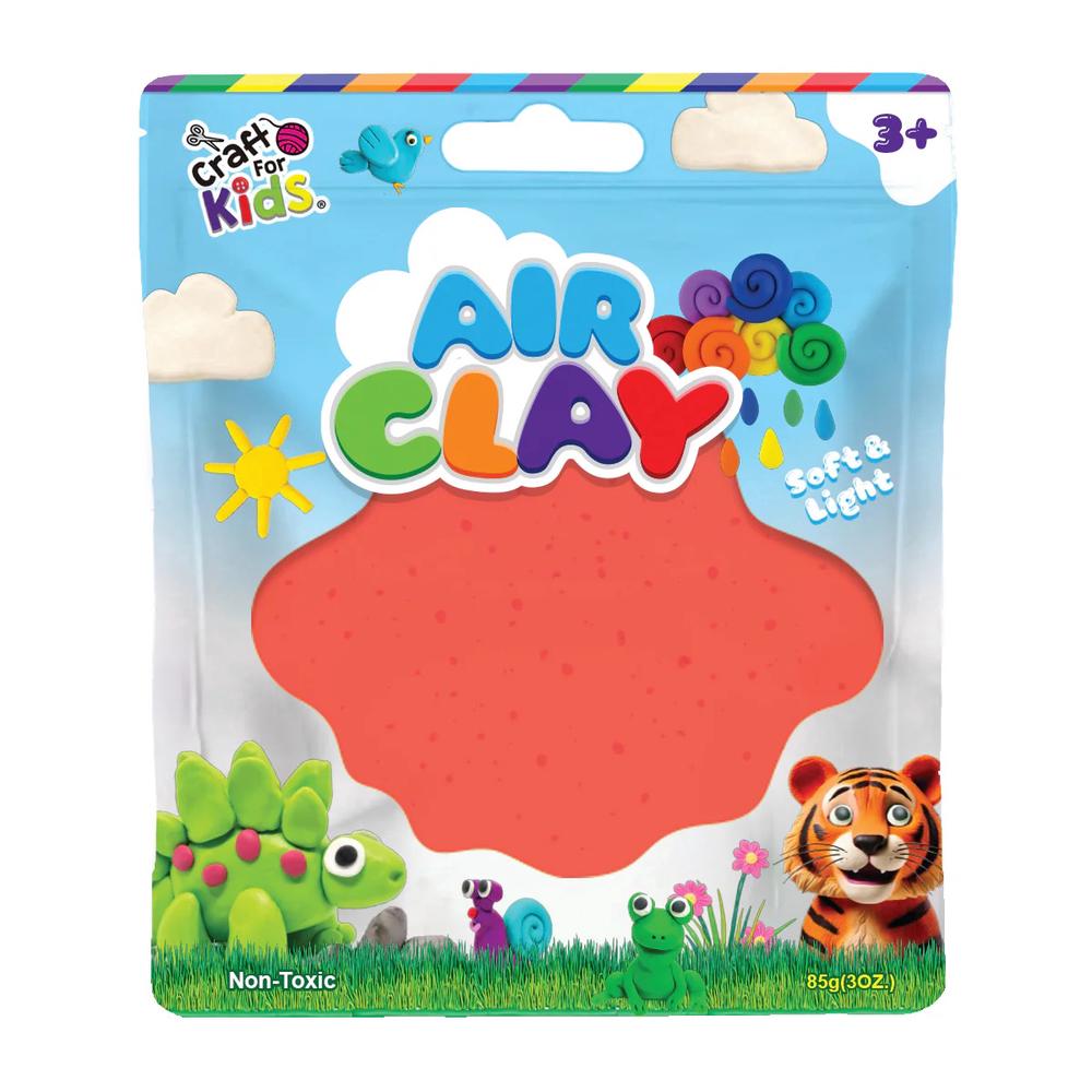 Craft For Kids Air Clay (Red) - 3oz, 9350375019239