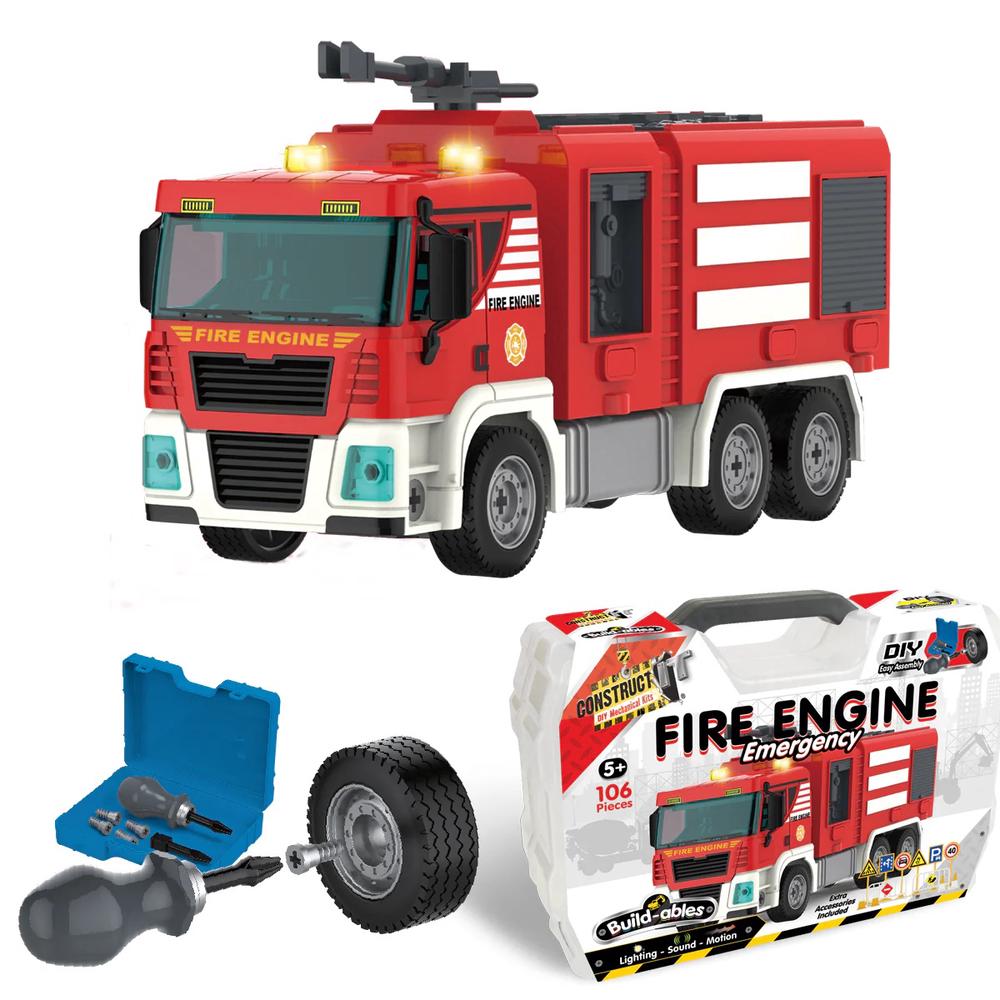 Construct IT Build-ables Plus - Fire Engine Emergency, 9350375019581