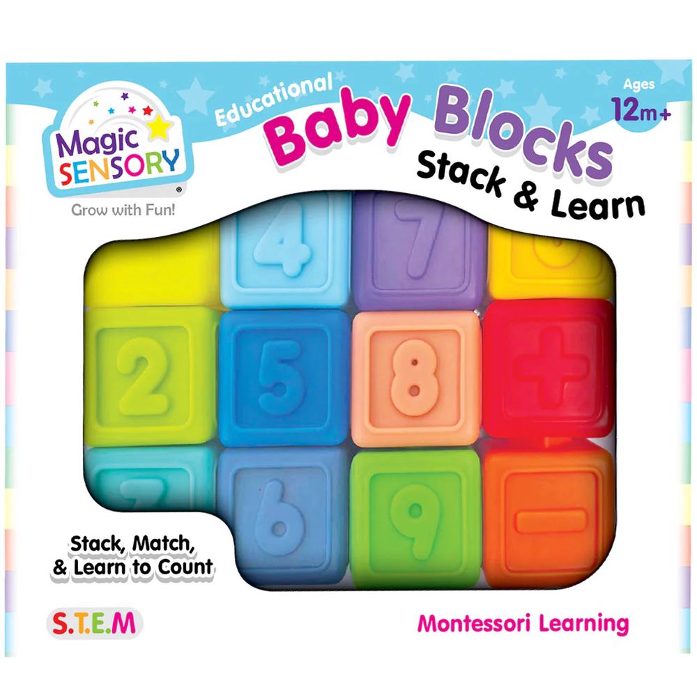 Magic Sensory Educational Baby Blocks - Stack & Learn, 9350375019840