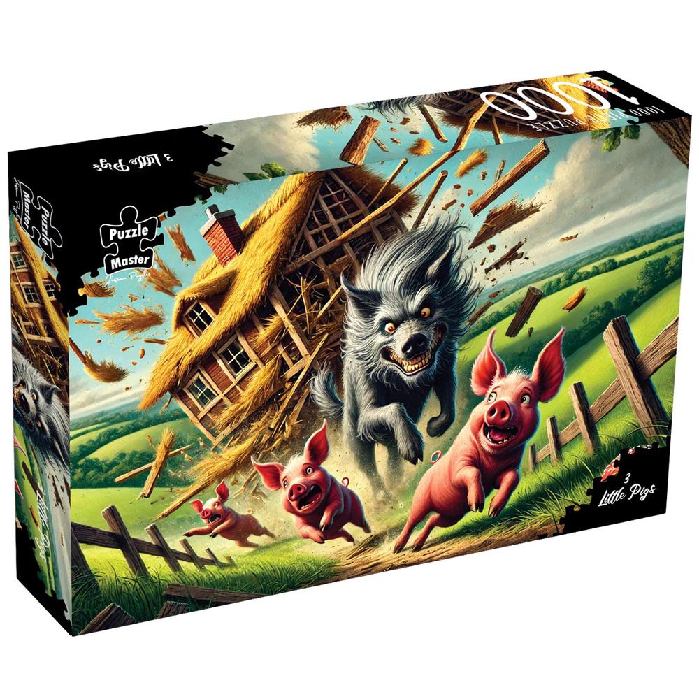Puzzle Master 3 Little Pigs Jigsaw Puzzle, 1000pc, 9350375020099