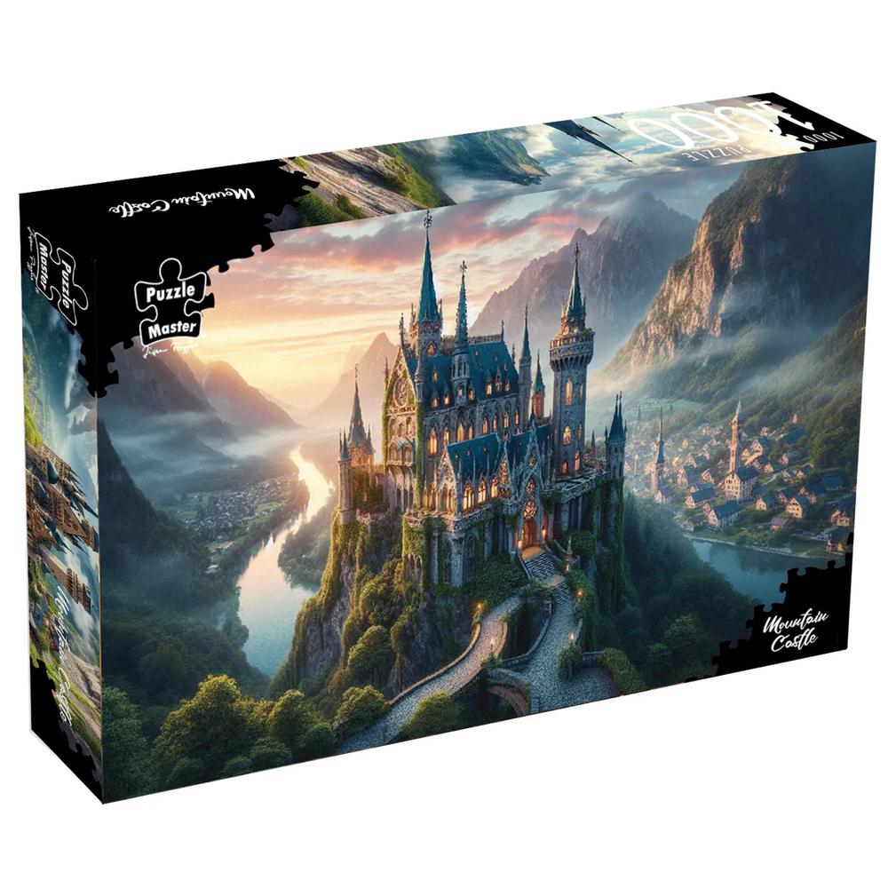 Puzzle Master Mountain Castle Jigsaw Puzzle, 1000pc, 9350375020198