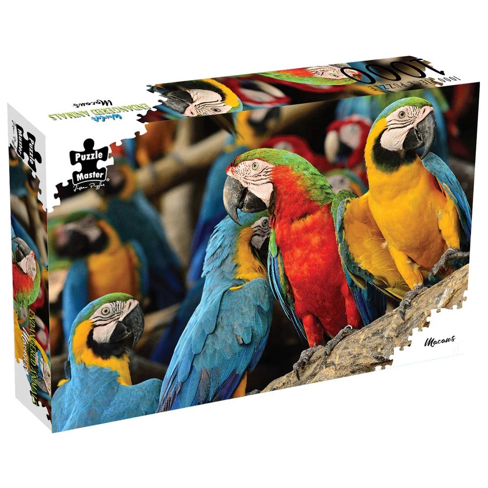 Puzzle Master Macaws Endangeres Animals Jigsaw Puzzle, 1000pc by Puzzle Master - ISBN: 9350375020211