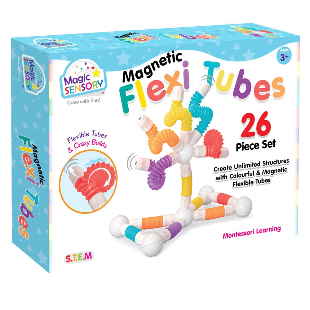 Magic Sensory Magnetic Flexi Tubes, 26 Piece Set by Magic Sensory - ISBN: 9350375022284