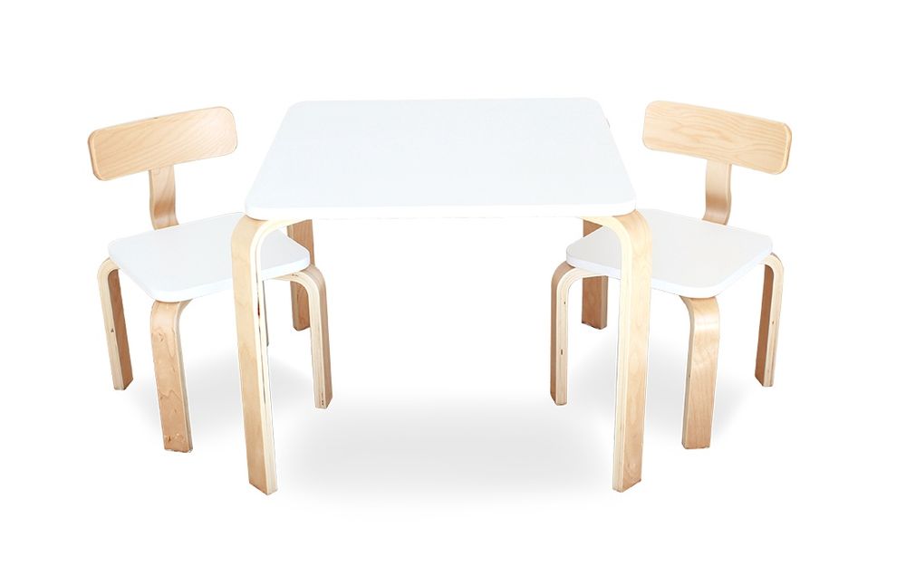 babyhood Scandi Playing Table & Chairs (White/Natural) by babyhood - ISBN: 9350764001180