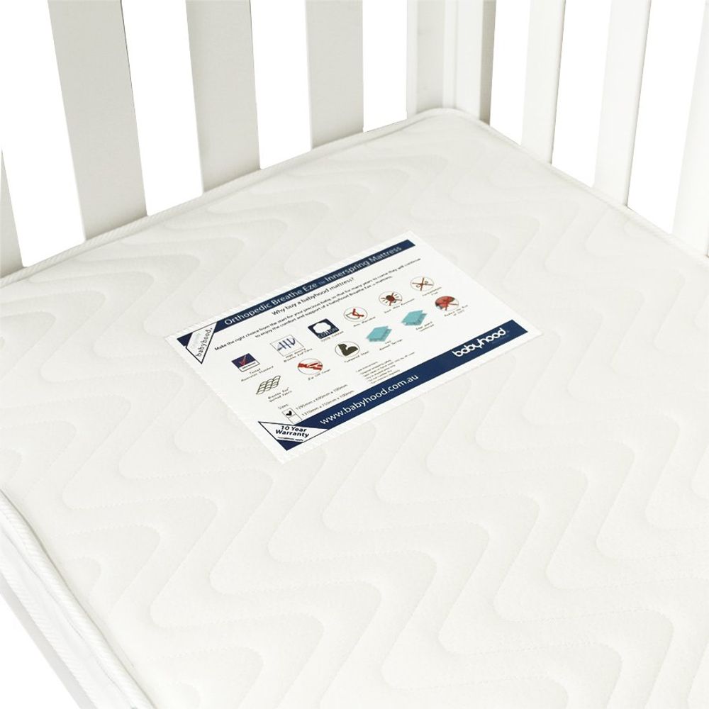 Babyhood Orthopaedic Breathe Eze Innerspring - 131x75cm by Babyhood - ISBN: 9350764006536