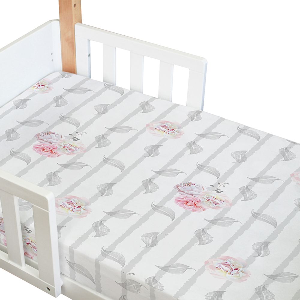 babyhood Amani Bebe Organic Standard Fitted Sheet (Vintage Floral) by babyhood - ISBN: 9350764008189