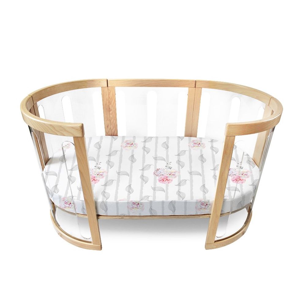 babyhood Amani Bebe Organic Oval Fitted Sheet (Vintage Floral) by babyhood - ISBN: 9350764008271