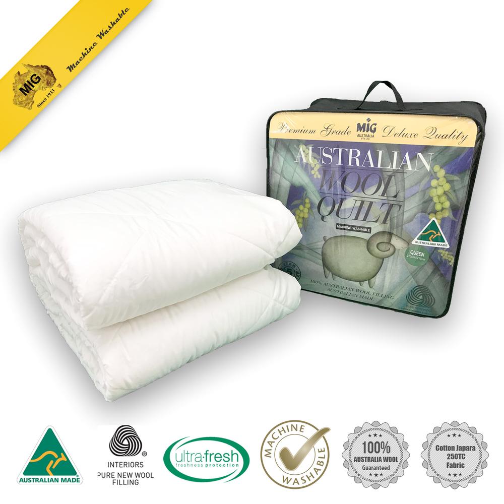 Golden Quilts Washable Australian Wool Quilt, 350GSM Single Buy