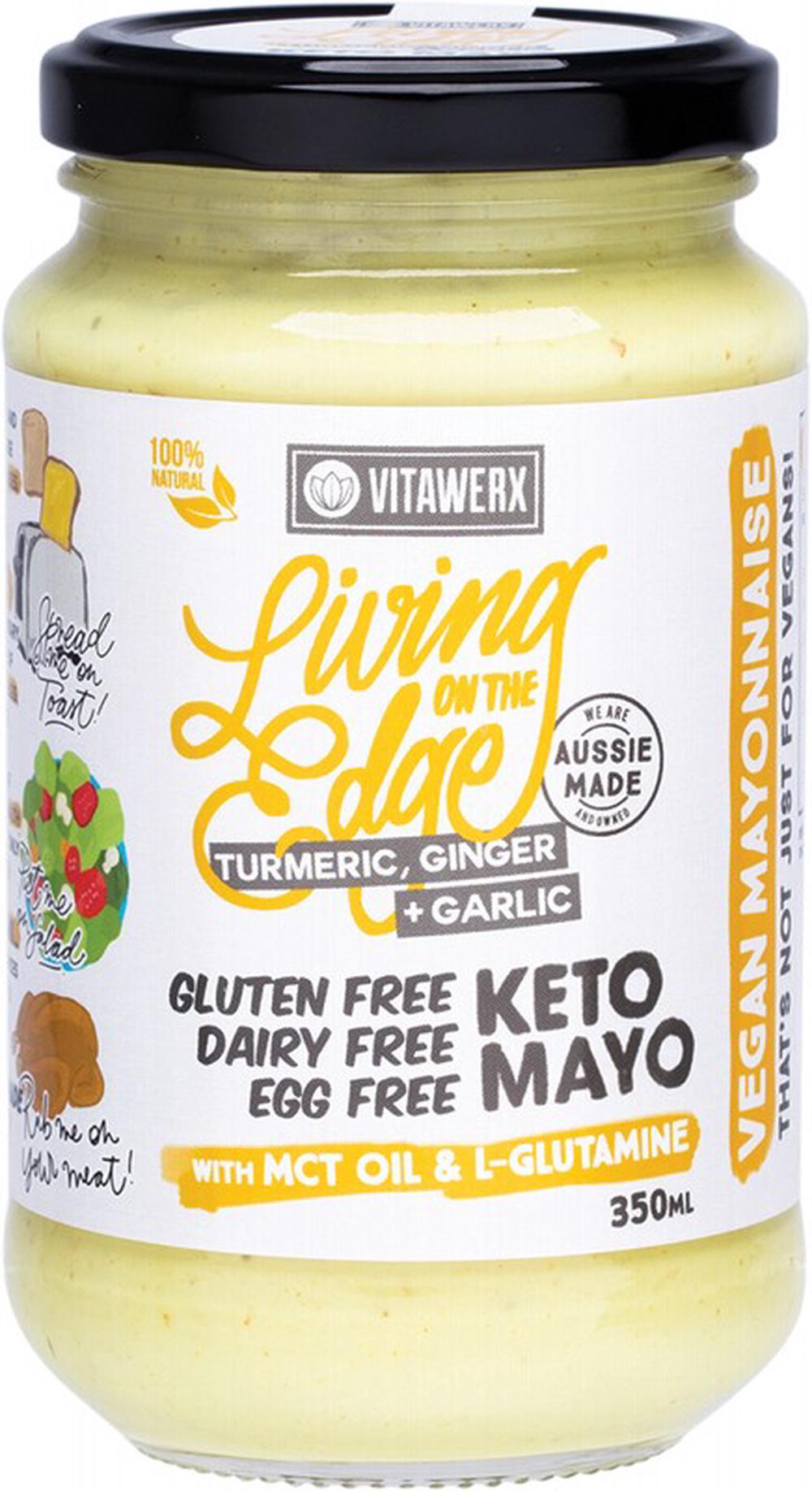 Keto Mayo (Living On The Edge Turmeric, Ginger & Garlic) - 350mL, 9350918000854