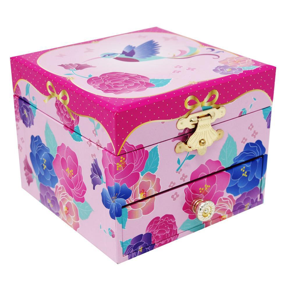 pink poppy music box
