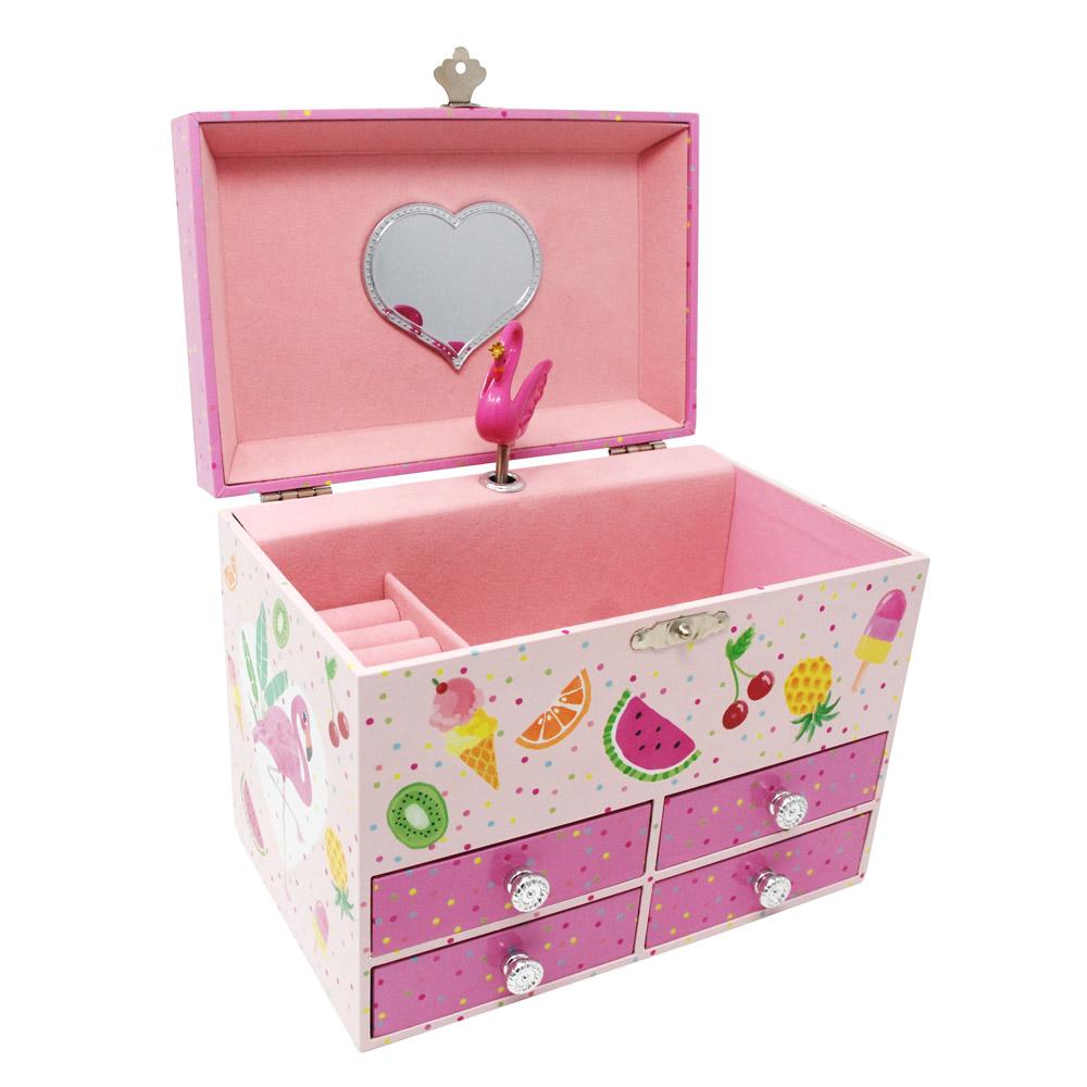 pink poppy music box