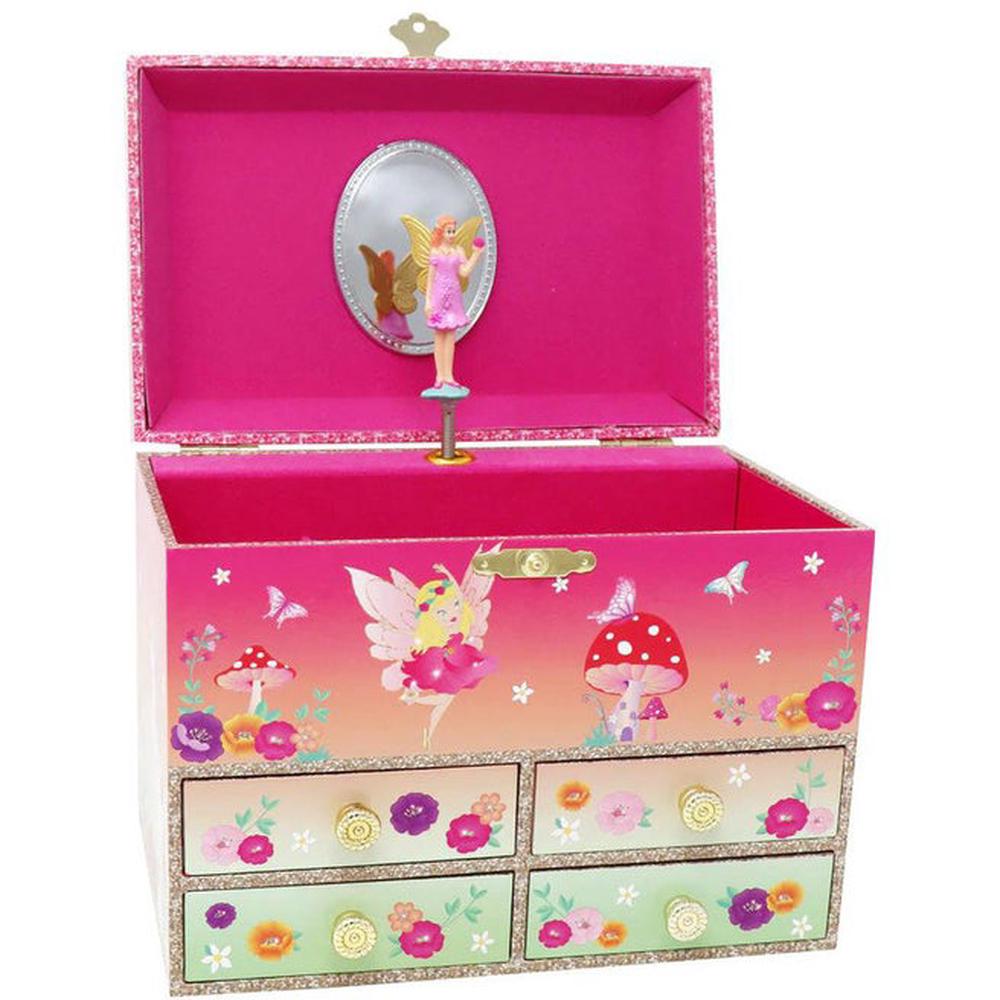 Pink Poppy Pixie Fantasy Unicorn Fairy Musical Jewellery Box - Medium, 9351300019898