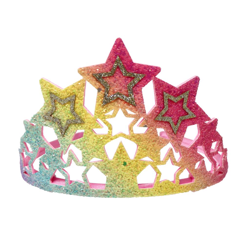 Unicorn Dreamer Rainbow Star Soft Glitter Crown, 9351300028432