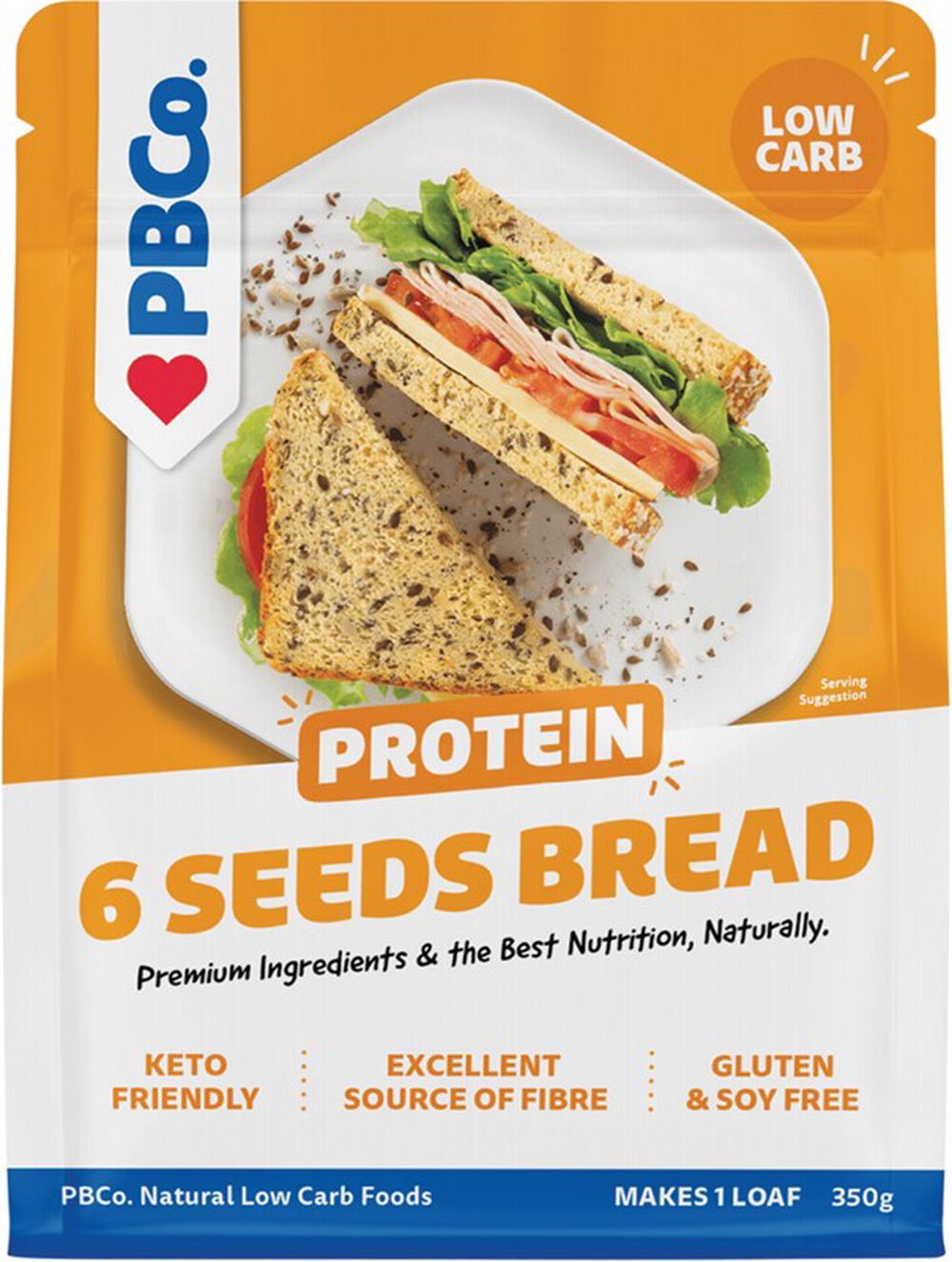 PBCO Protein Bread (6 Seeds) - 350g, 9351755000038