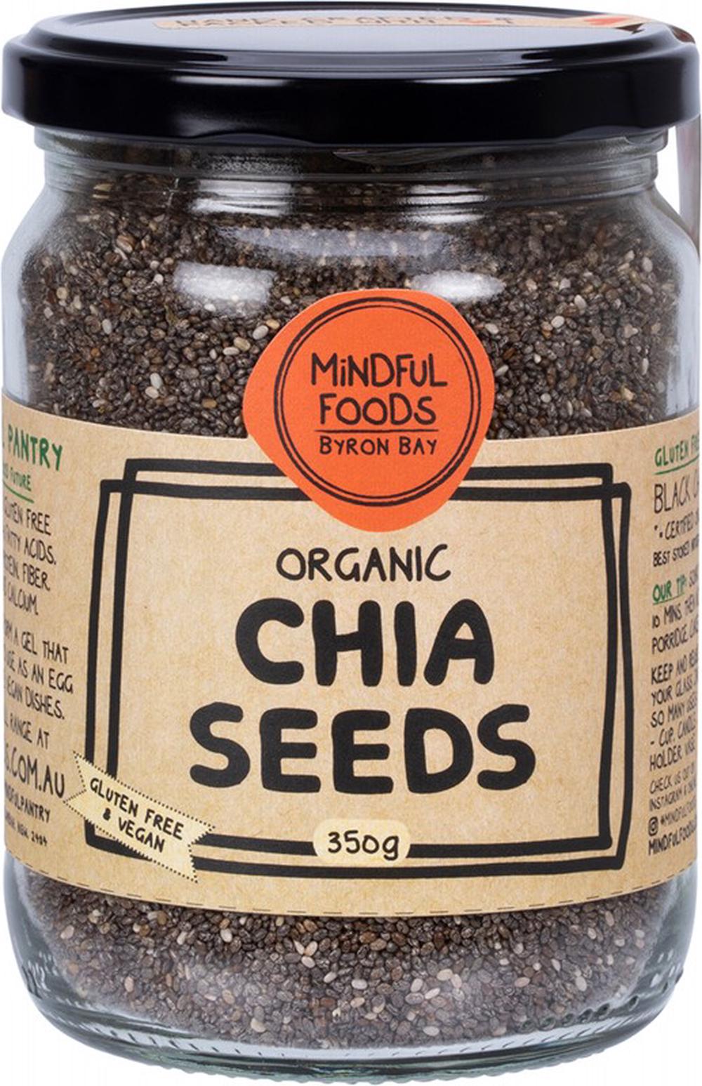Mindful Foods Chia Seeds Organic - 350g, 9351857006143