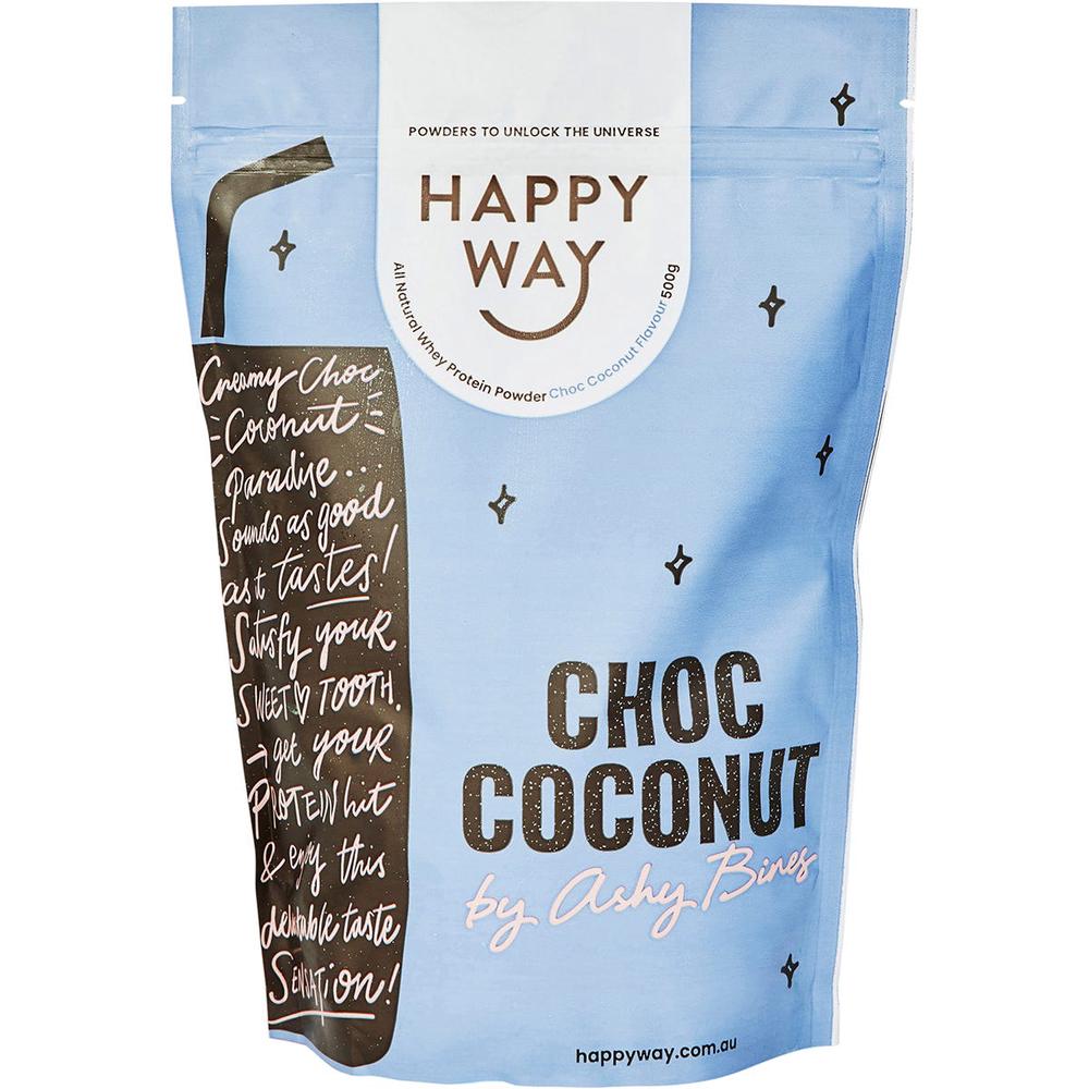 Ashy Bines Whey Protein Powder (Choc Coconut) - 500g, 9351906001853