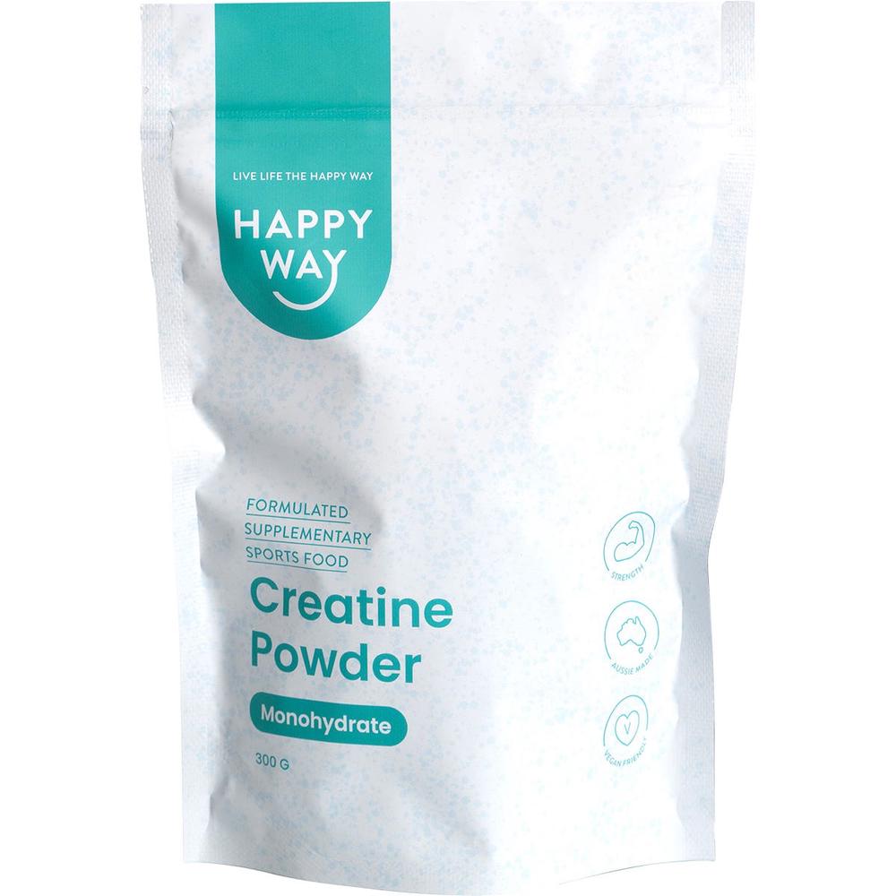 Happy Way Creatine Powder Monohydrate - 300g, 9351906003857