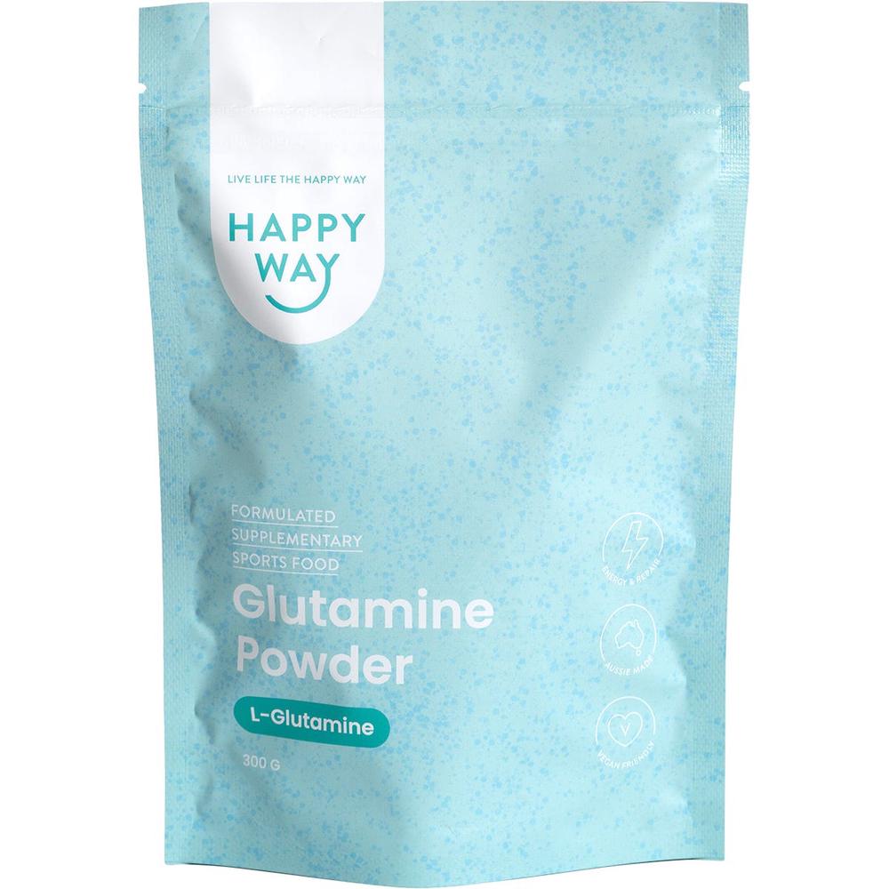 Happy Way Glutamine Powder L-Glutamine - 300g, 9351906003864