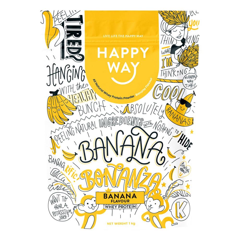 Whey Protein Powder Banana - 1kg, 9351906004915