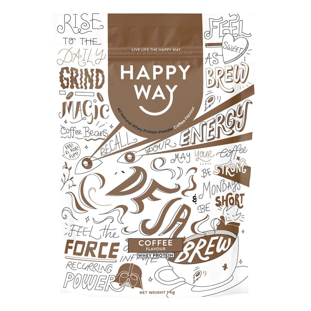 Whey Protein Powder Coffee - 1kg, 9351906004953