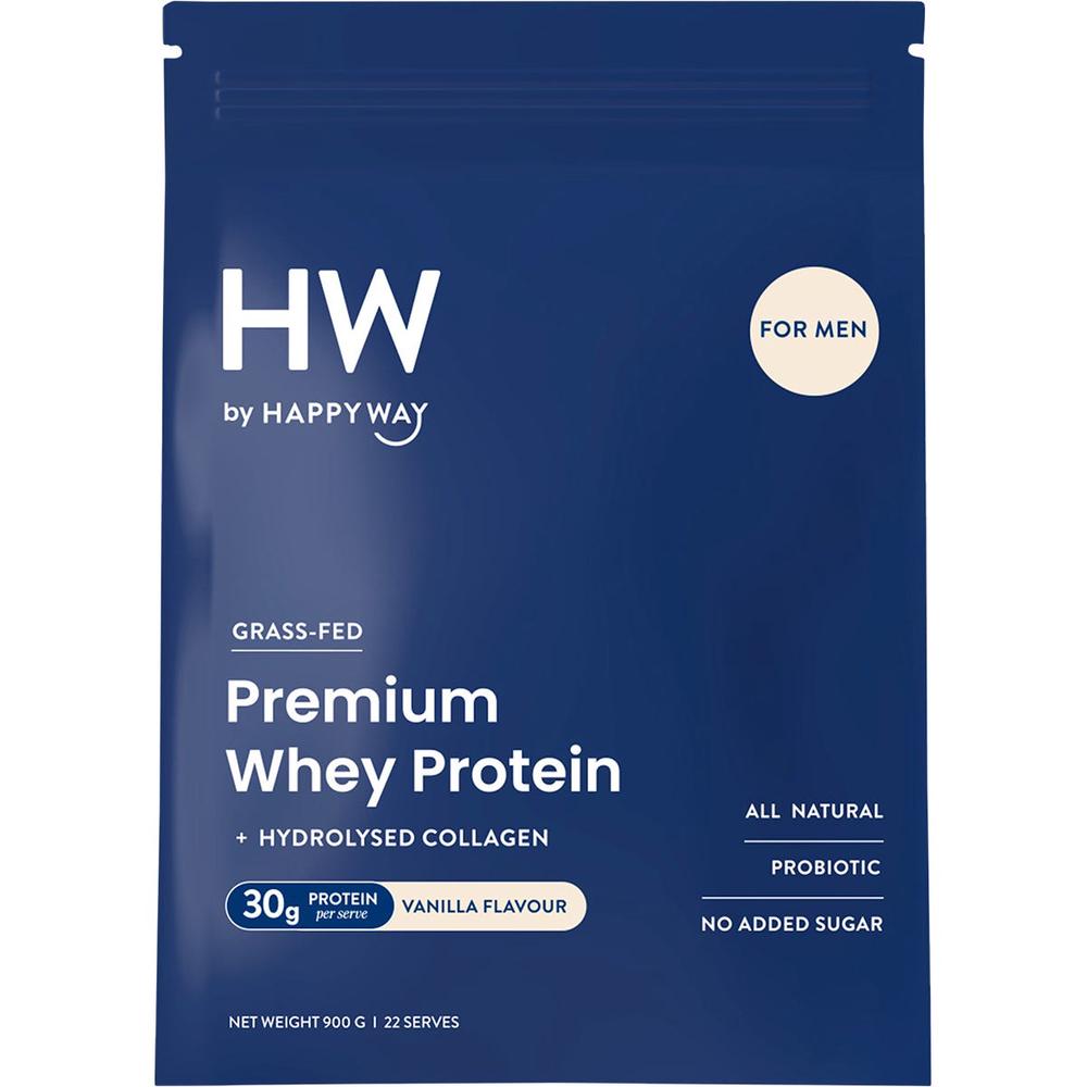Men's Premium Whey Protein Powder Vanilla - 900g, 9351906005035