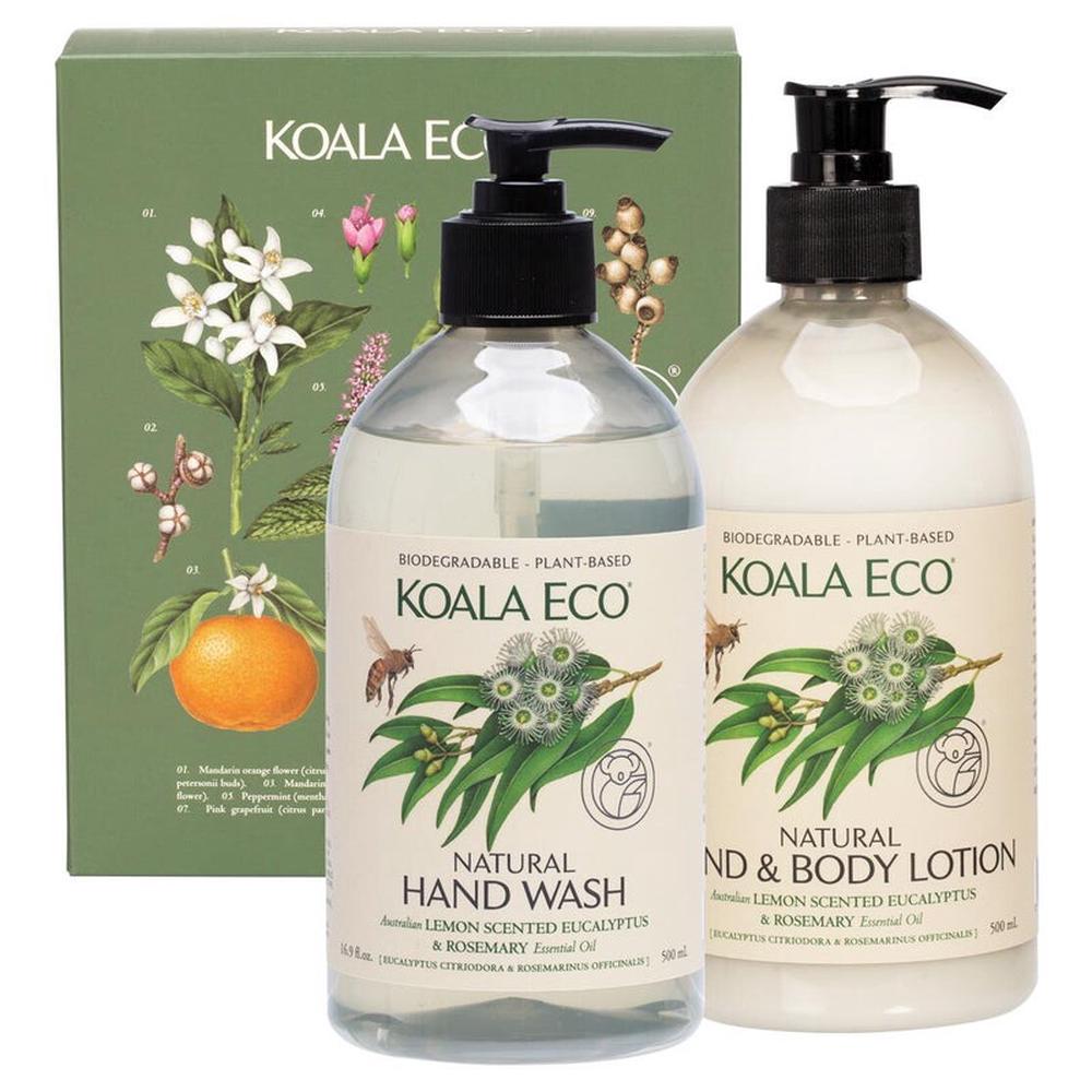 Hand Wash & Body Lotion Gift Pack, Set of 2 (Lemon Eucalyptus & Rosemary) - 500mL, 9352471000548