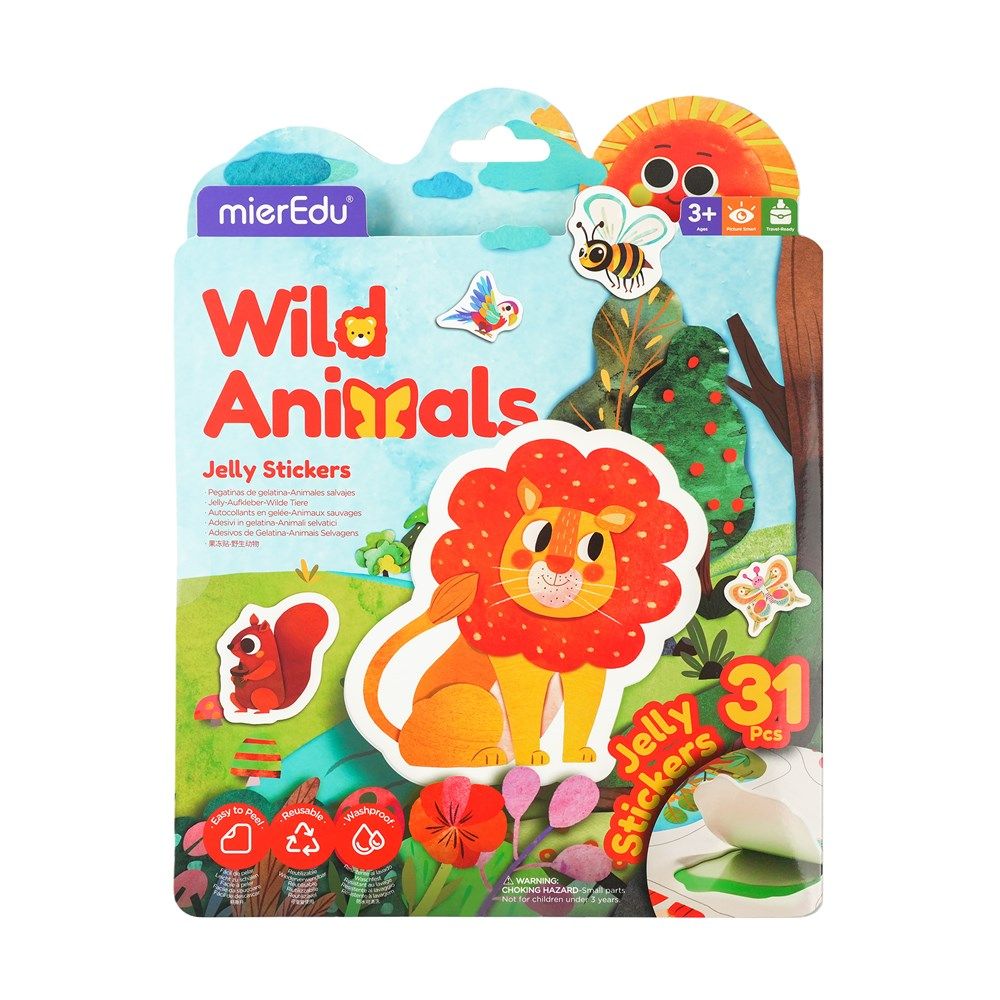 mierEdu Jelly Stickers (Wild Animals) by mierEdu - ISBN: 9352801000712