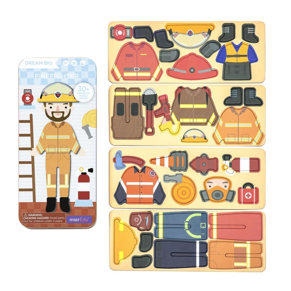Mier Education Magnetic Puzzle Box - Firefighter by Mier Education - ISBN: 9352801000859