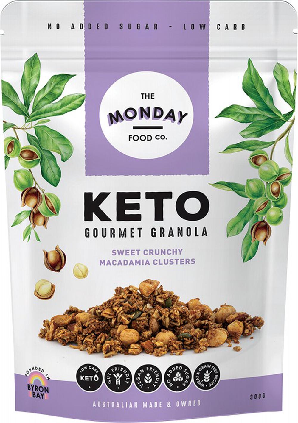 Keto Gourmet Granola (Sweet Crunchy Macadamia Clusters) - 300g, 9353471000422