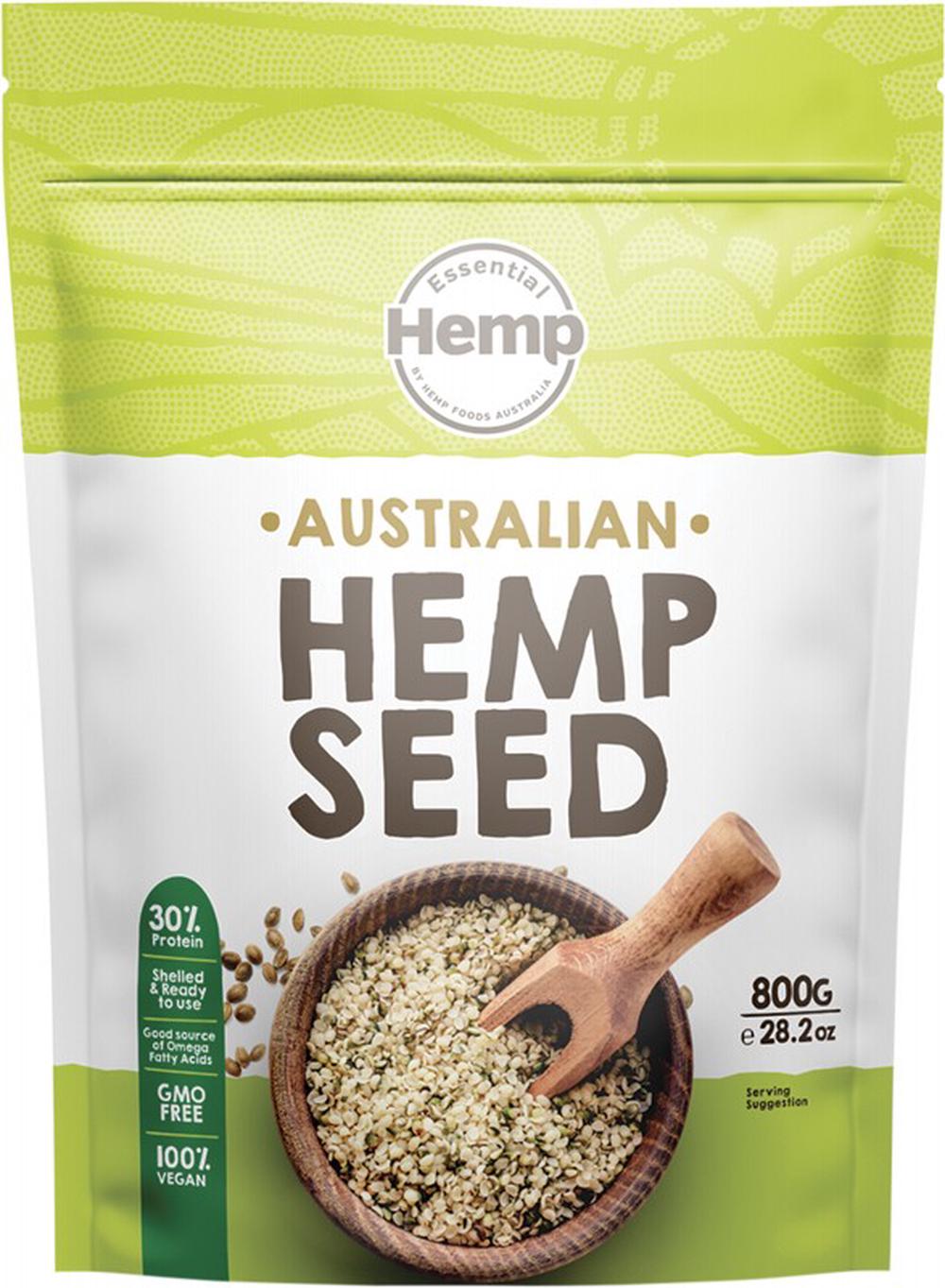 Australian Hemp Seeds Hulled - 800g, 9354216000387