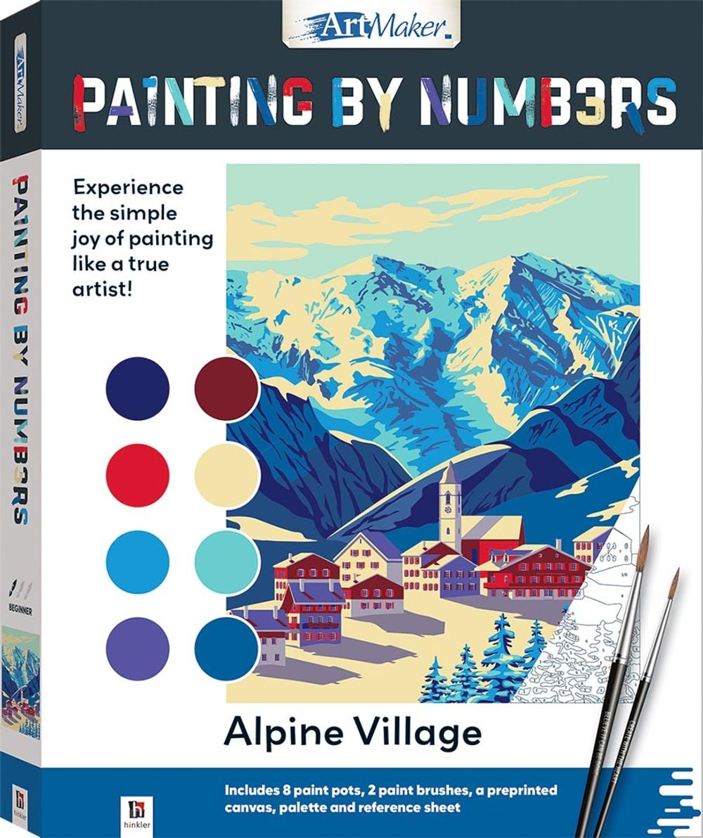 Hinkler Paint by Numbers - Alpine Village by Hinkler - ISBN: 9354537001742