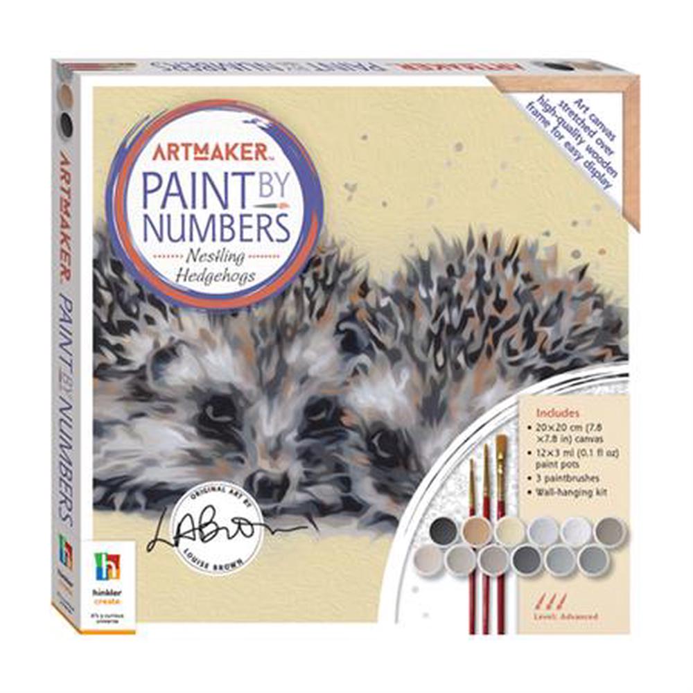 Hinkler Art Maker Paint by Numbers Hedgehogs Buy online at The Nile