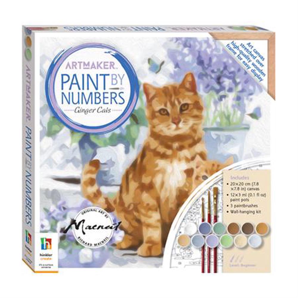 Hinkler Art Maker Paint by Numbers: Ginger Cats | Buy online at The Nile