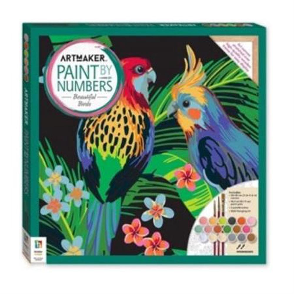 Hinkler Art Maker Paint by Numbers Beautiful Birds Buy online at The