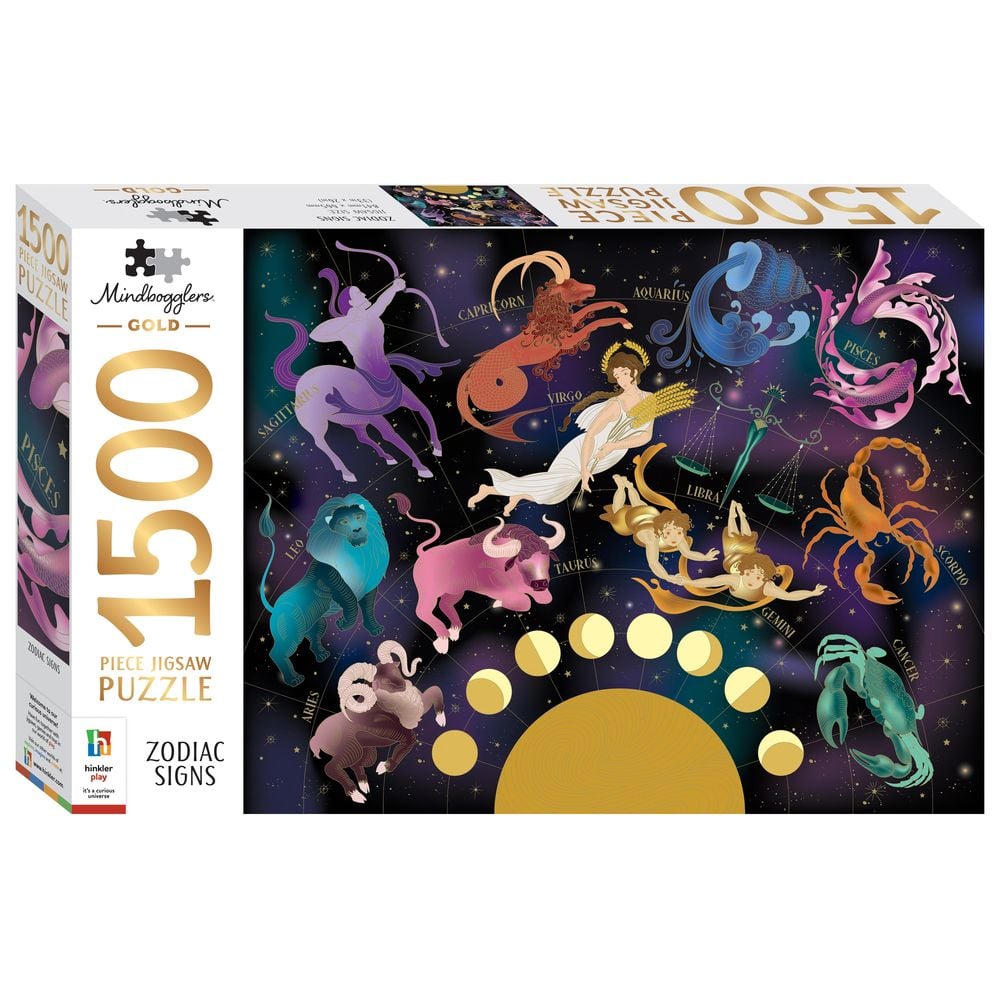 HINKLER Puzzle 1500 Pezzi – Notte Stellata Di Van Gogh – Gold Starry Night – 9354537001605
