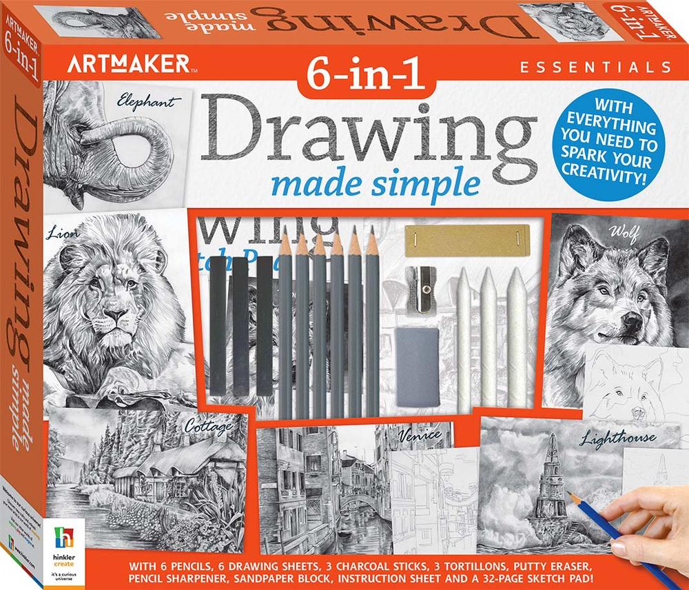 Art Maker Essentials: 6-in-1 Drawing Kit, 9354537009922