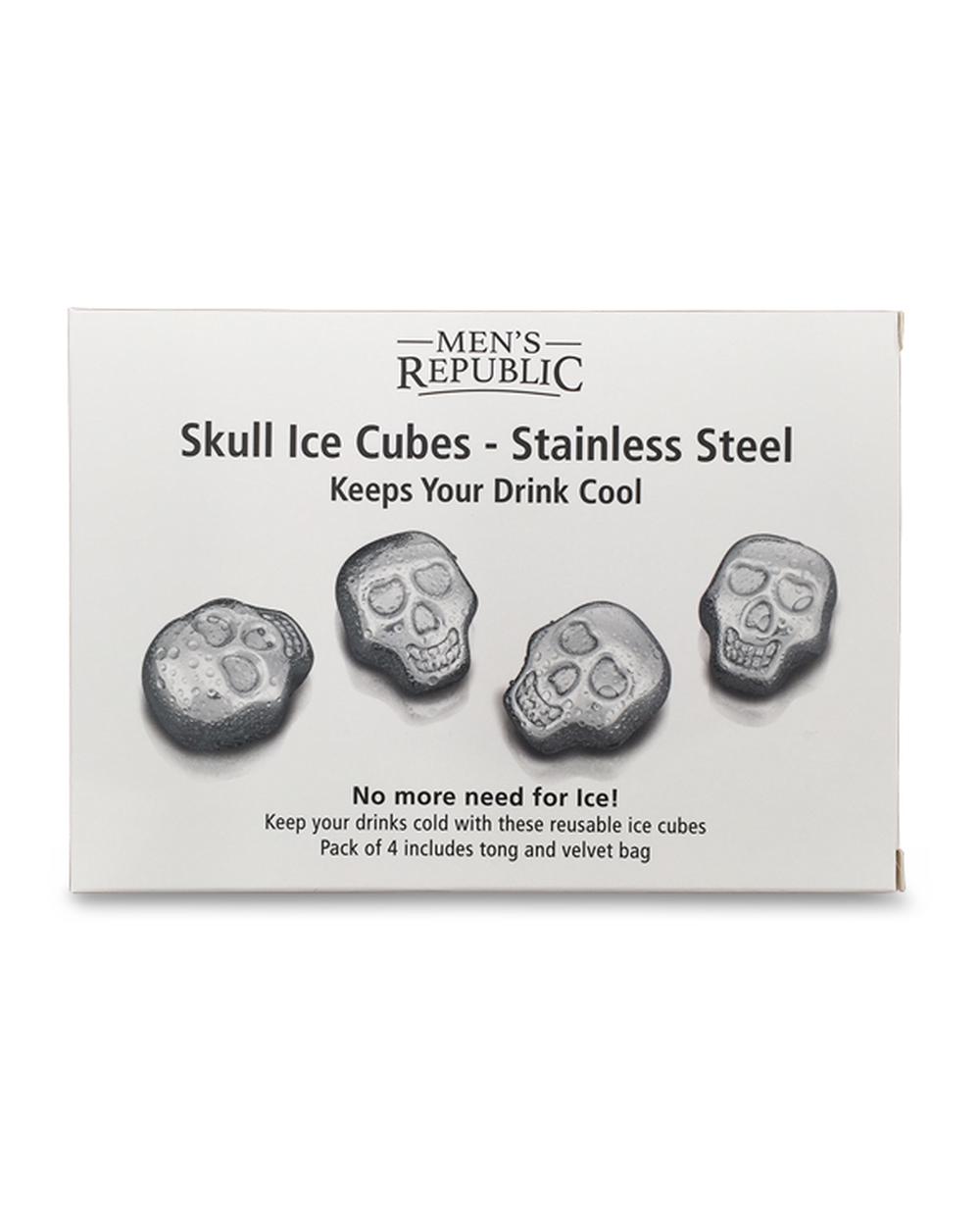 Men's Republic Skull Ice Cubes, 4 Pieces, 9354553000231