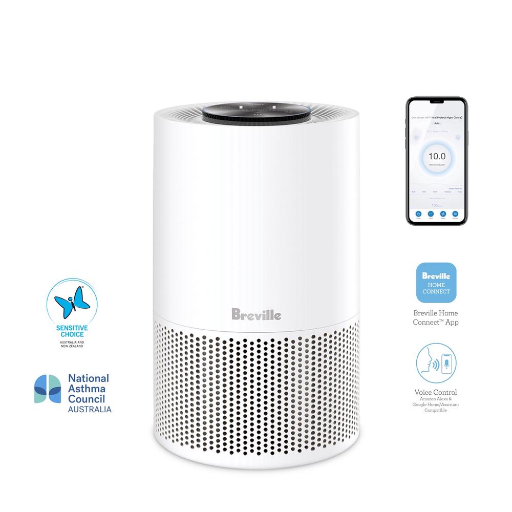 Breville The Smart Air Viral Protect Night Glow Purifier (White) Buy