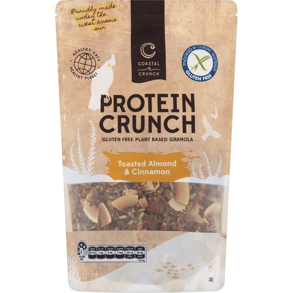 Protein Crunch Granola Toasted Almond & Cinnamon - 320g, 9356481000048
