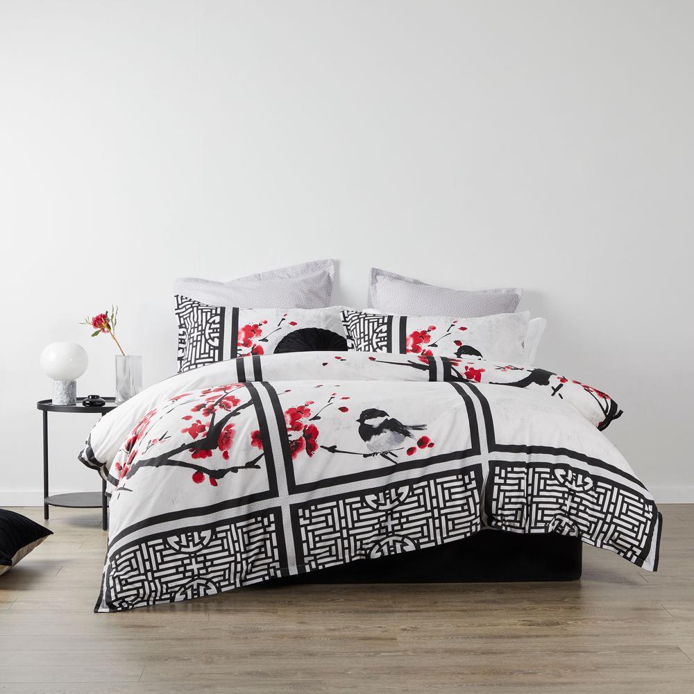 Logan & Mason Noto Quilt Cover Set (White) Super King Buy online at