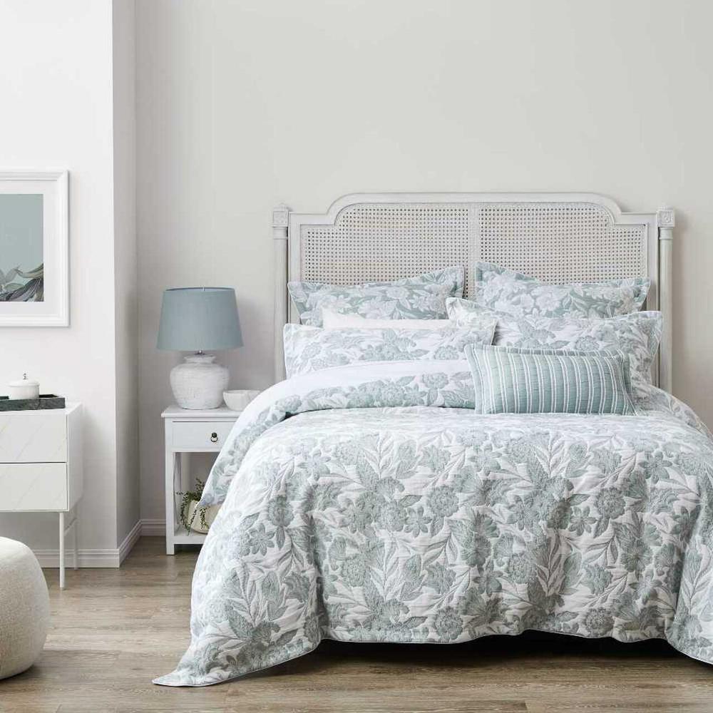 Private Collection Hayman Quilt Cover Set (Mist) Super King Buy