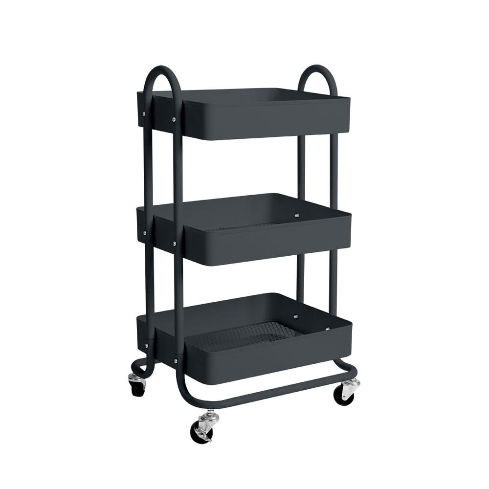 Levede Kitchen Storage Trolley, 3 Tier (Grey) | Buy online at The Nile