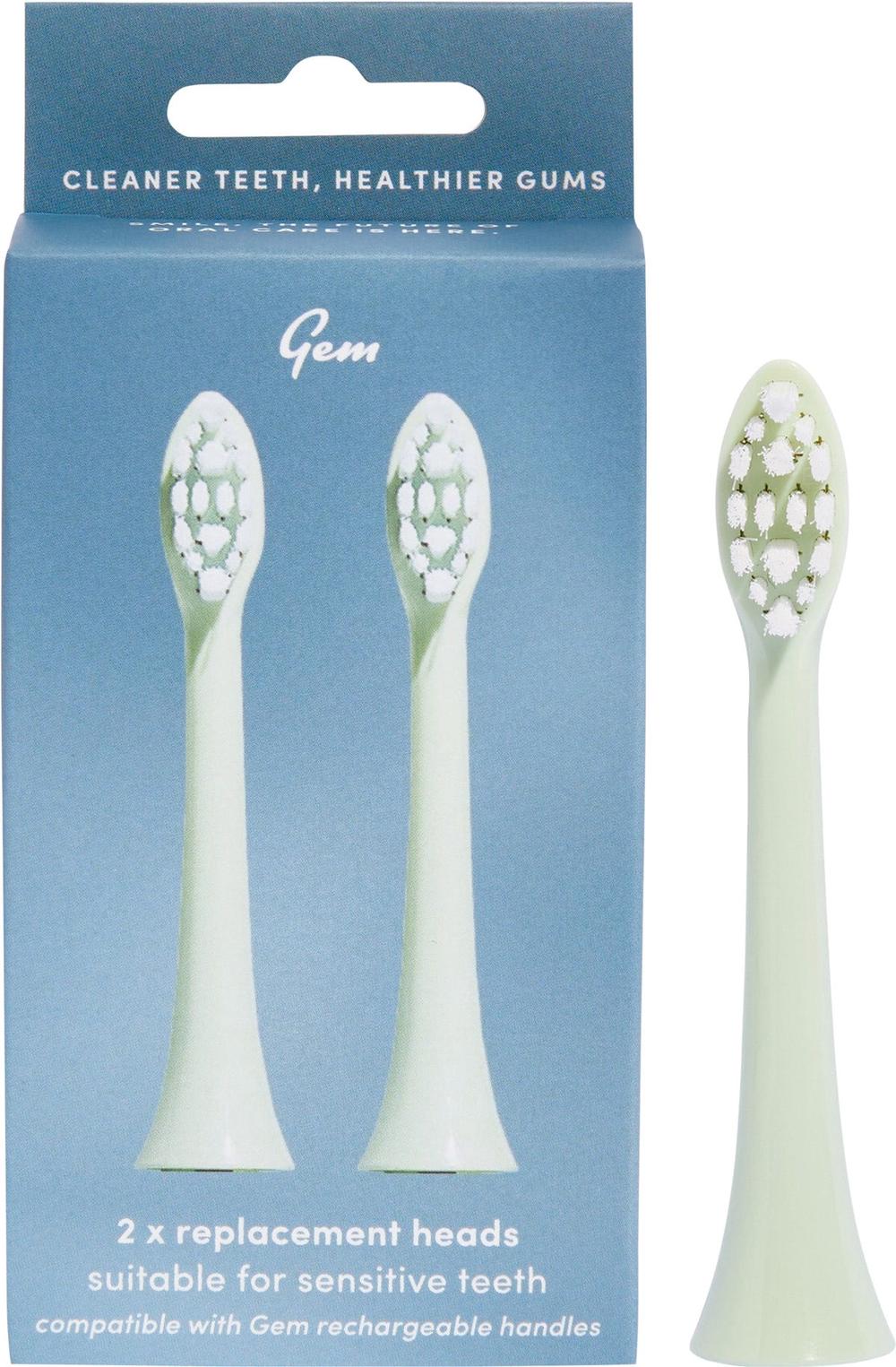 Electric Toothbrush Replacement Heads, 2 Pack (Mint), 9356892000606