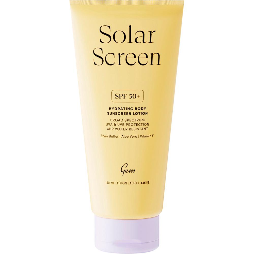 Solar Screen SPF50+ Hydrating Body Sunscreen Lotion - 150mL, 9356892000903
