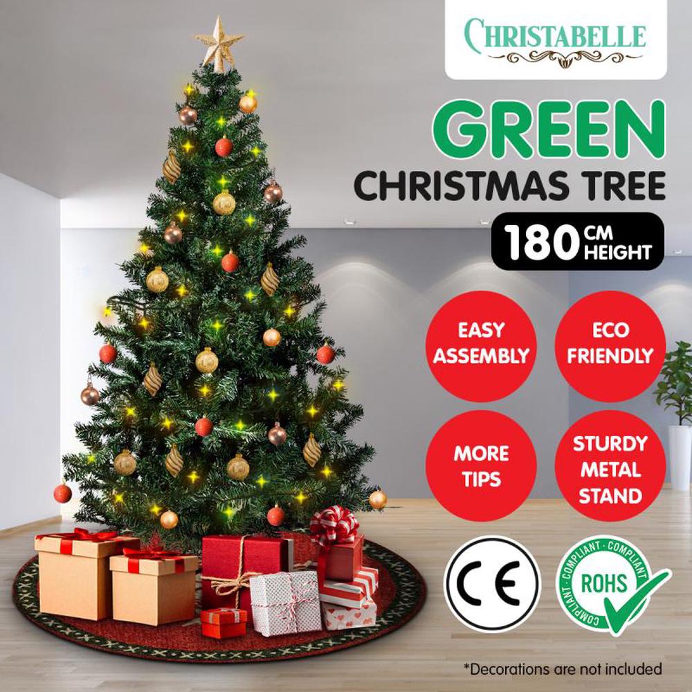 Green Artificial Christmas Tree - 1.8m, 9358528000493