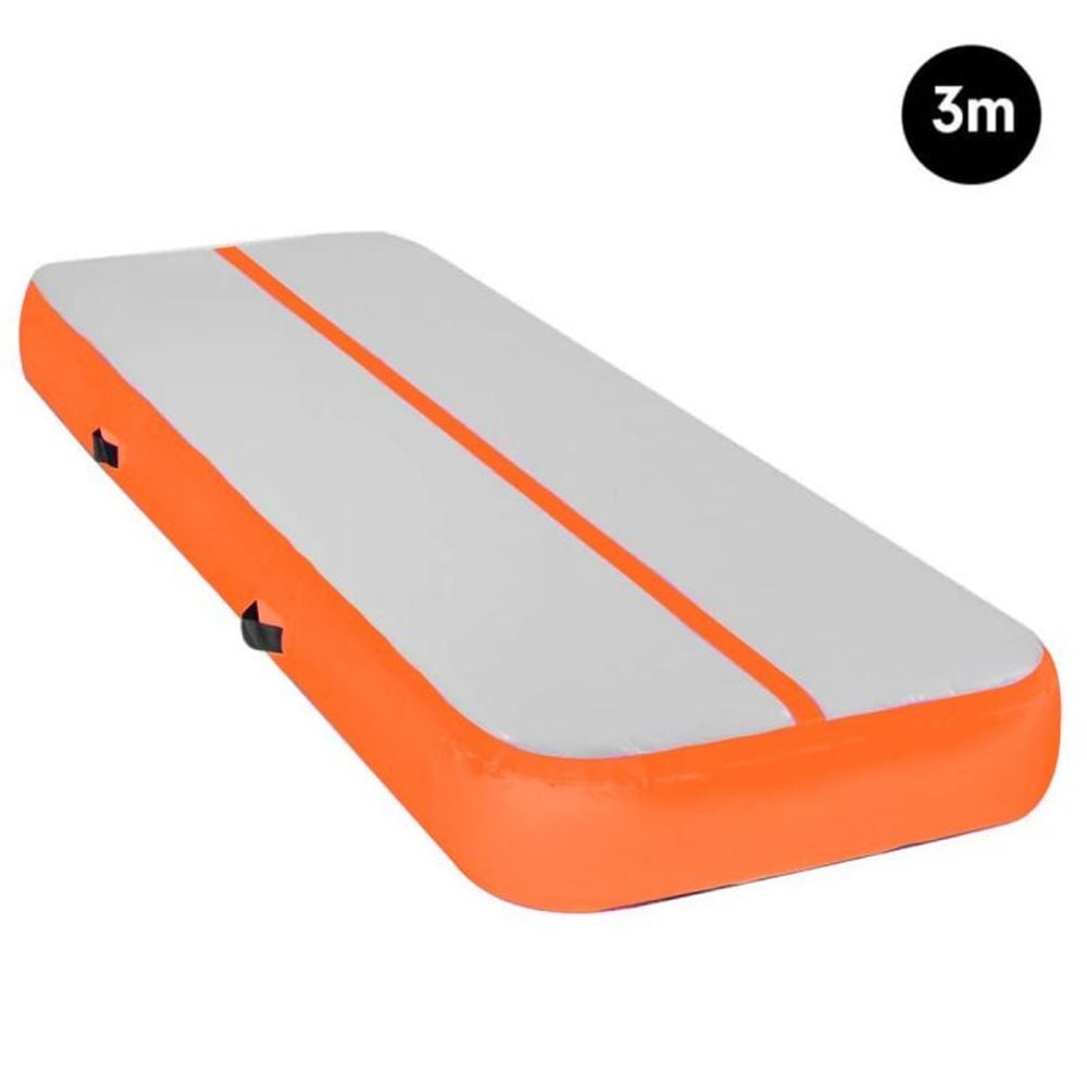 Air Track Inflatable Tumbling Gymnastics Mat (Orange/Grey) - 3 x 1 Metre by Air Track - ISBN: 9358528001698